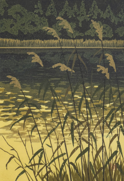 Image for Lot Masao Idō - Grasses at a Riverside