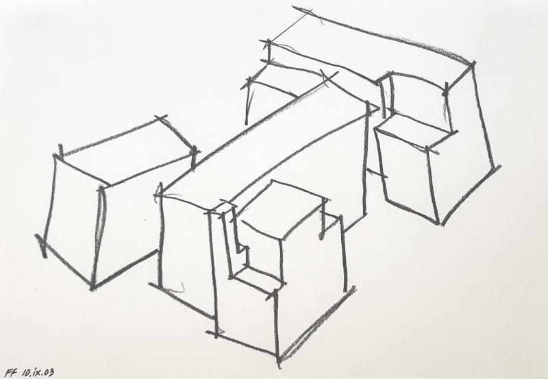 Frederick Fisher - Double Sided Architectural Drawing