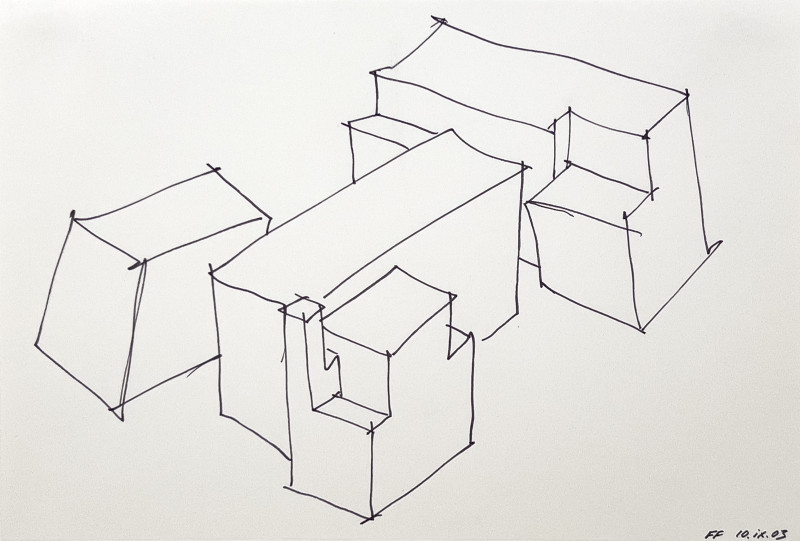 Frederick Fisher - Double Sided Architectural Drawing