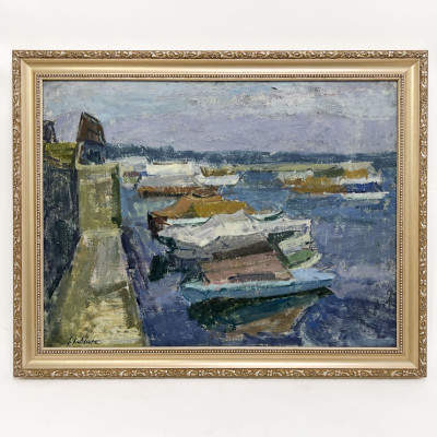 Juzefa Katiliūtė - Untitled (Harbor Scene)