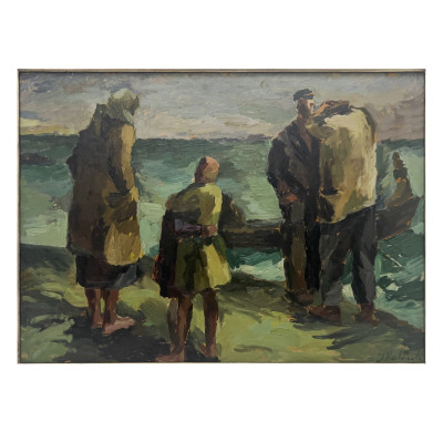 Image for Lot Juzefa Katiliūtė - Untitled (Fishermen)