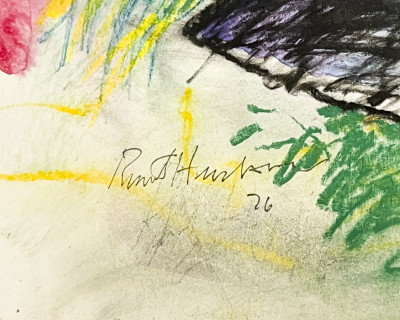 Robert Hudson - Untitled (Forms in Yellow, Blue, and Black)