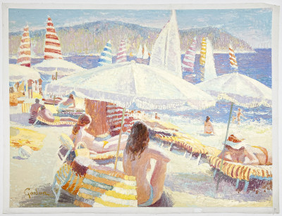 H. Gordon Wang - St. Tropez on the Beach
