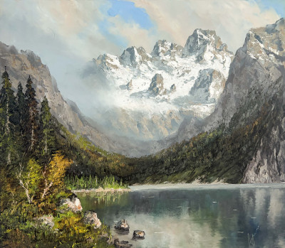 Image for Lot Herbert August Uerpmann - Mountain Lake