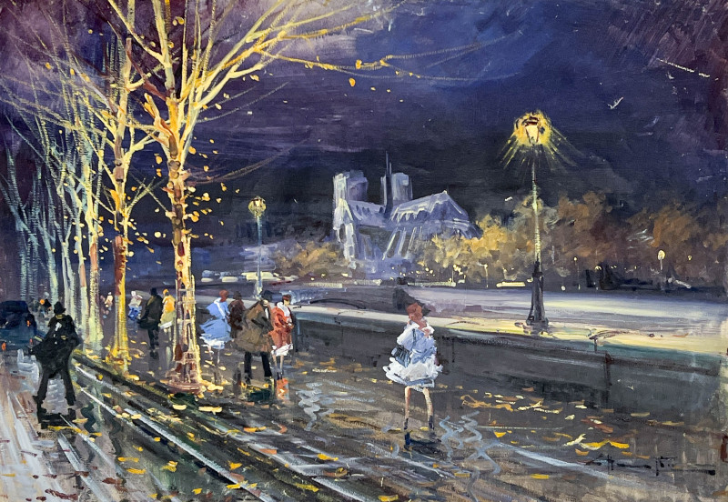 Unknown Artist - Paris Street Scene