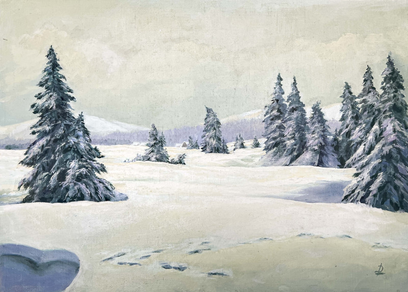 Unknown Artist - Untitled (Snowy Landscape)