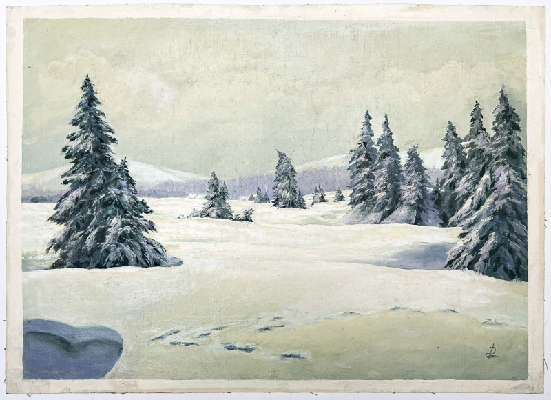Unknown Artist - Untitled (Snowy Landscape)