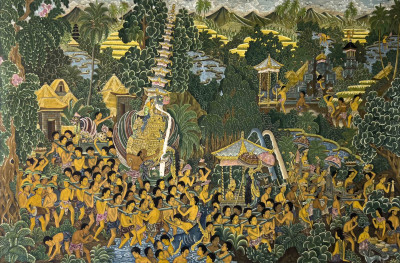 Image for Lot Ida Bagus Putu Astawa - Untitled (Balinese Procession)