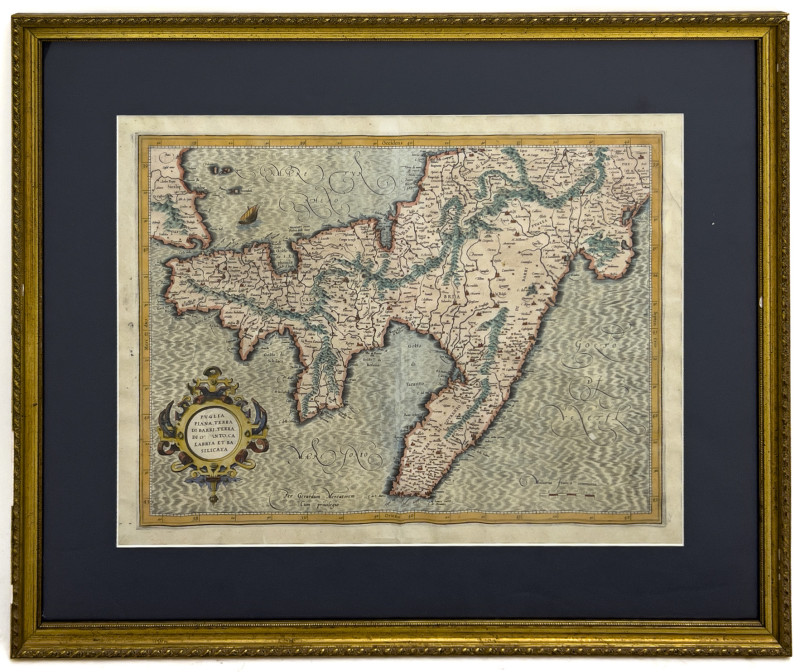 Gerardus Mercator - Map of Southern Italy