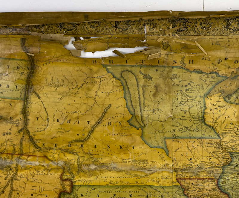 1854 Map of North America