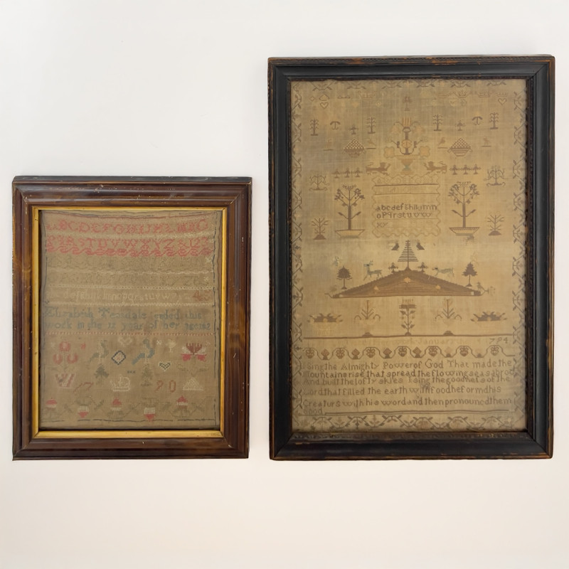 Two 18th Century Needlepoint Samplers