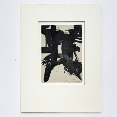 AbEx Composition bears signature Franz Kline