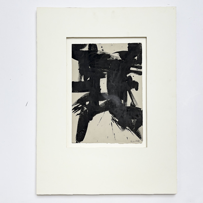 AbEx Composition bears signature Franz Kline