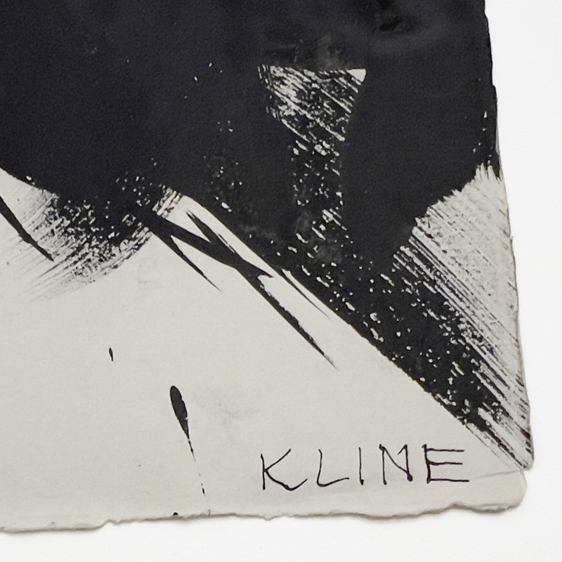 AbEx Composition bears signature Franz Kline