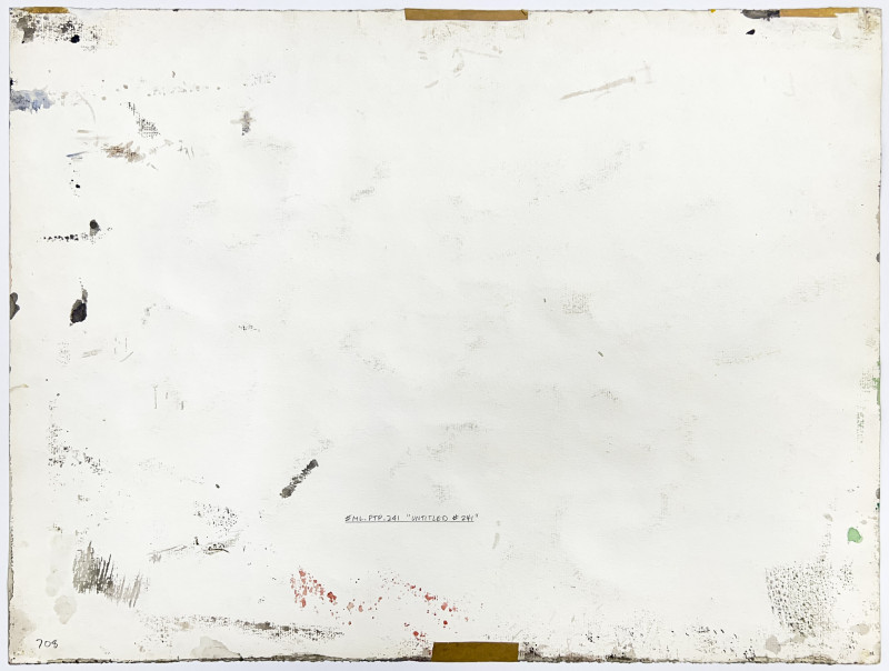 Michael Loew - Untitled (Abstract Composition in Black, Blue, and Green)