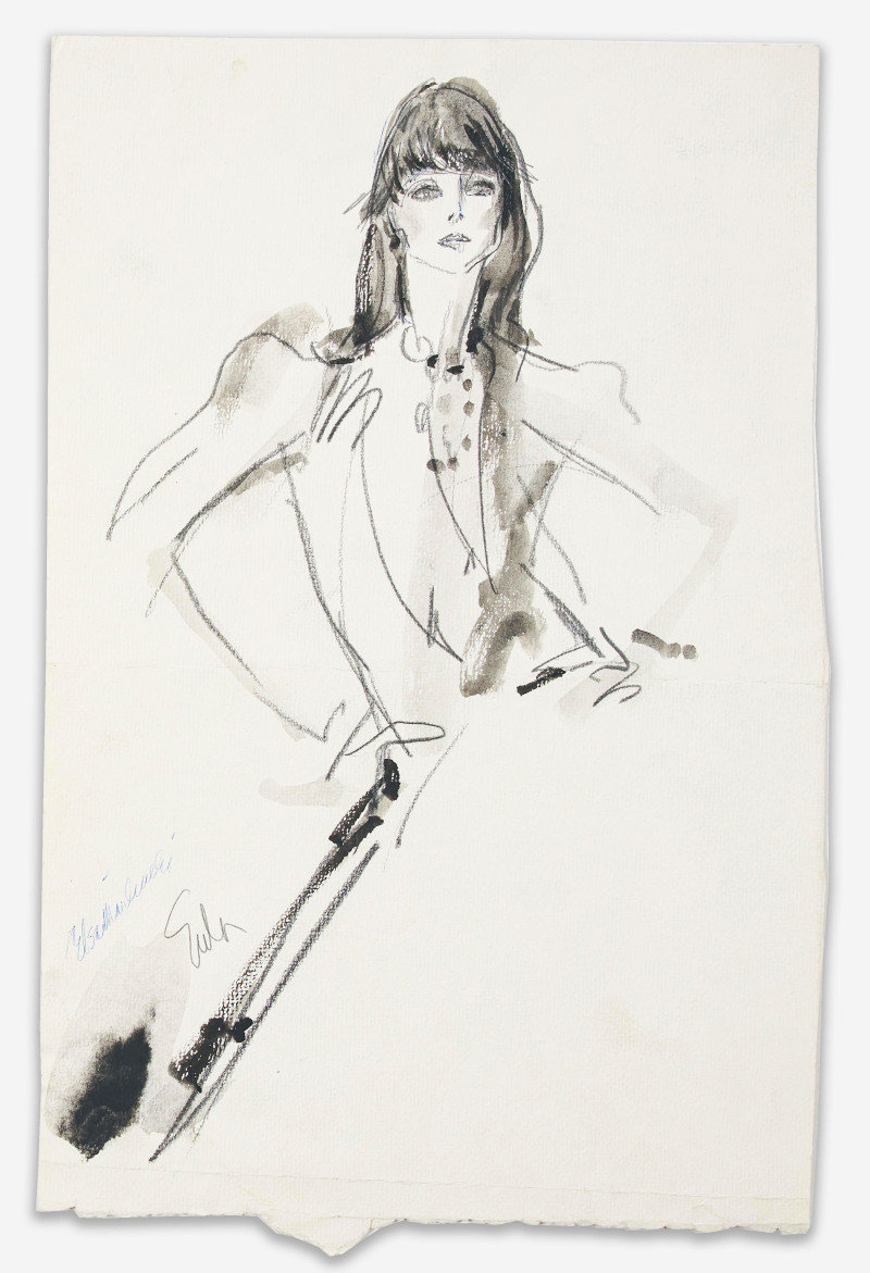 Joe Eula - Watercolor Portrait and Illustration, 2 Works