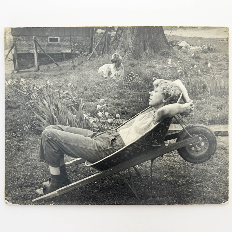 Ralph Steiner - Shirley Ayres in a Wheelbarrow