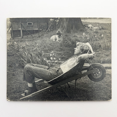 Ralph Steiner - Shirley Ayres in a Wheelbarrow