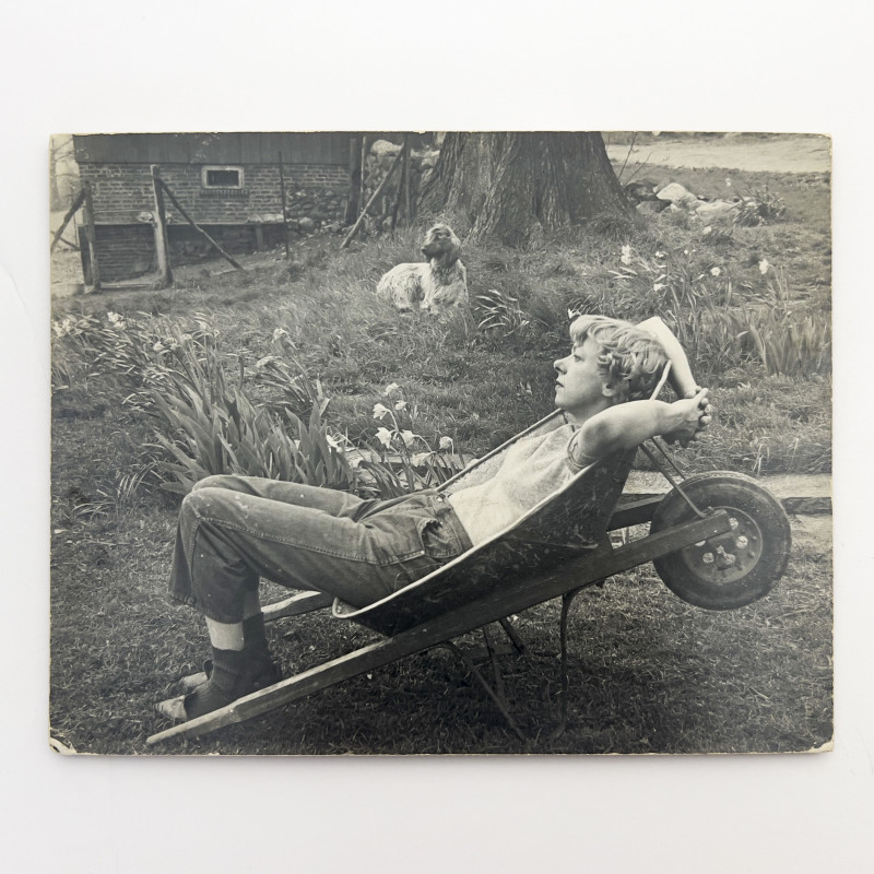 Ralph Steiner - Shirley Ayres in a Wheelbarrow