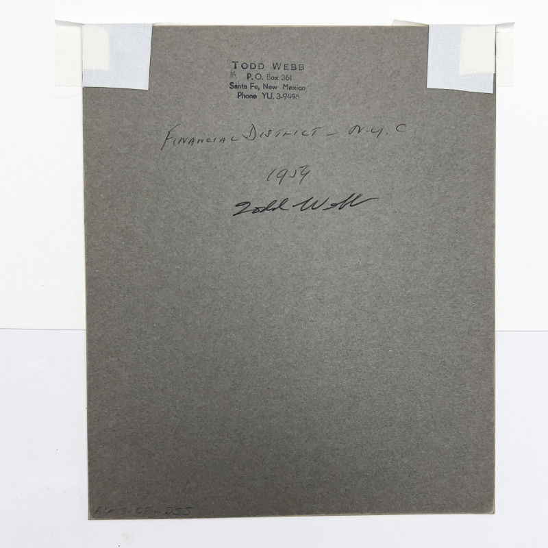 Todd Webb - Financial District, New York City