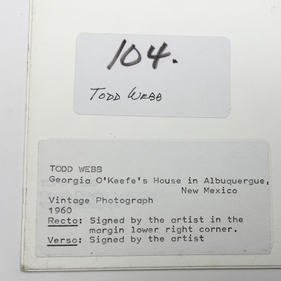 Todd Webb - Georgia O&apos;Keeffe&apos;s House, Abiquiú, NM