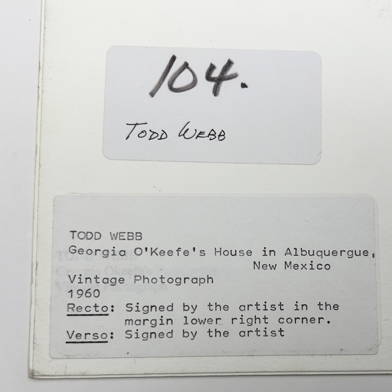 Todd Webb - Georgia O&apos;Keeffe&apos;s House, Abiquiú, NM