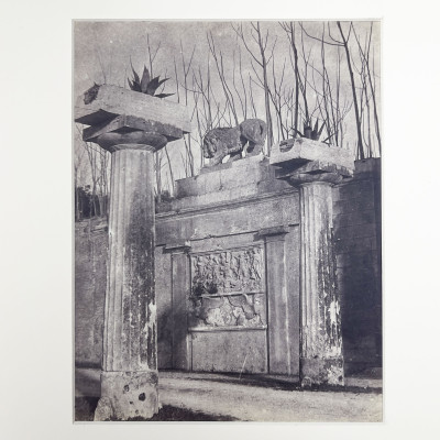 Image for Lot Adriano De Bonis (Attributed) - Untitled (Ruins with Columns and Lion)