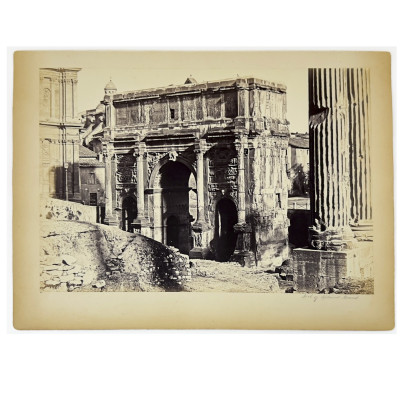 Image for Lot Adriano De Bonis (Attributed) - Arch of Septimius Severus