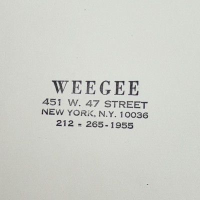 Weegee (Arthur Fellig) - Automobile Accident Victim