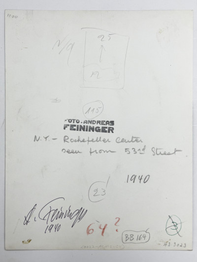 Andreas Feininger - Rockefeller Center Seen from 53rd Street