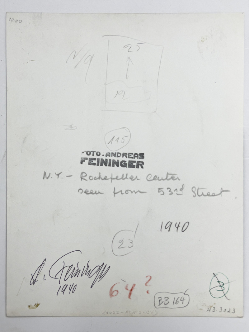 Andreas Feininger - Rockefeller Center Seen from 53rd Street