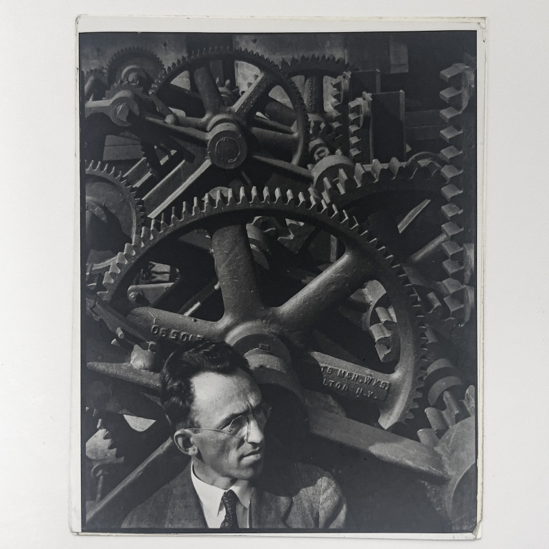 Ralph Steiner - Louis Lozowick with Gears