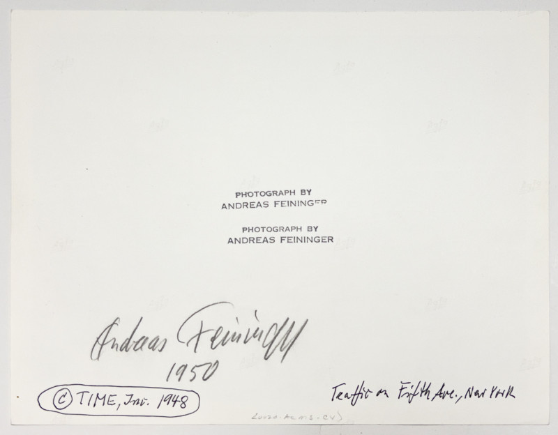 Andreas Feininger - Traffic on Fifth Avenue