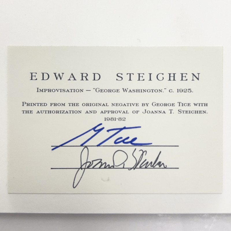Edward Steichen - Improvisation - &quot;George Washington&quot;