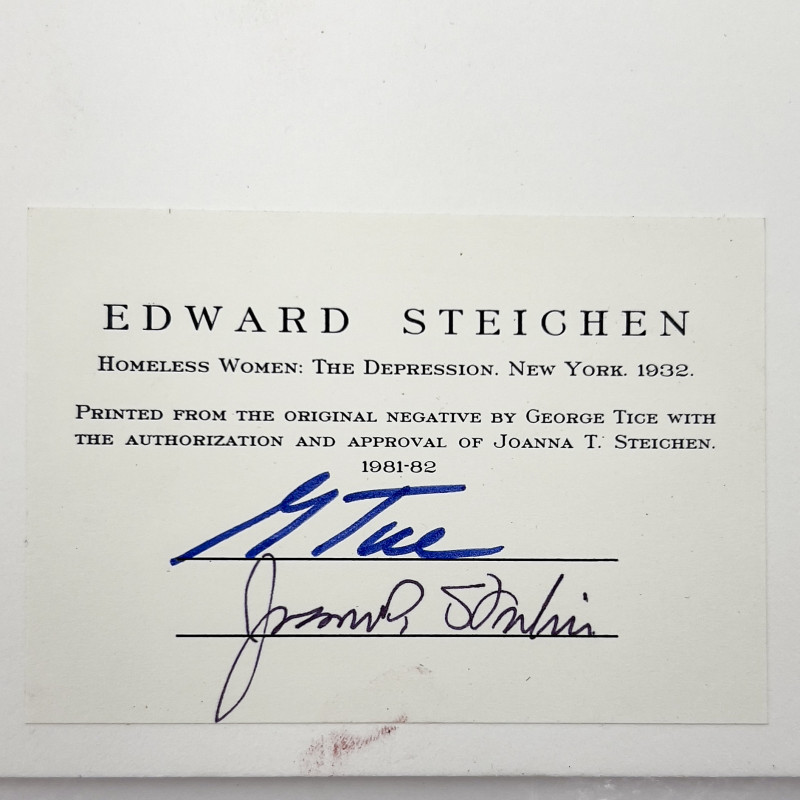 Edward Steichen - Homeless Women: The Depression, New York