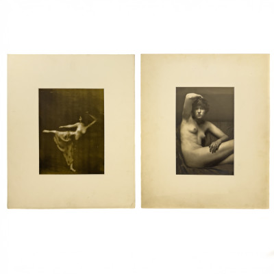 Image for Lot Arnold Genthe - Florence Deshon and Dancer, Two Works