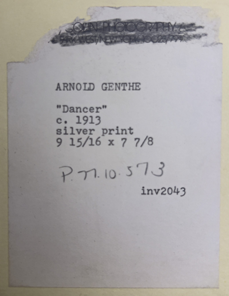 Arnold Genthe - Florence Deshon and Dancer, Two Works