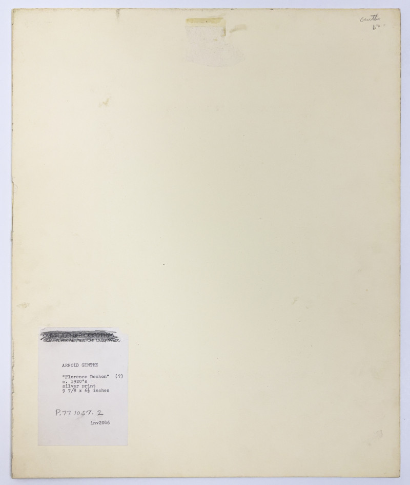 Arnold Genthe - Florence Deshon and Dancer, Two Works