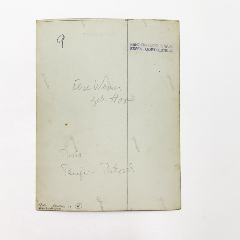 Albert Renger-Patzsch - Portrait of Else Werner