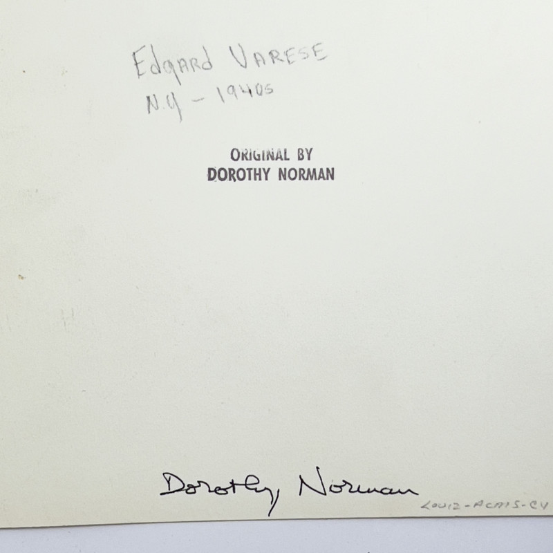 Dorothy Norman - Edgar Varese