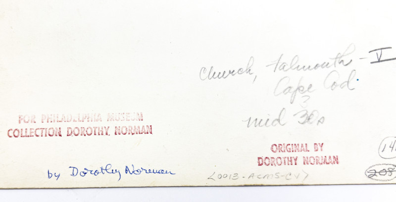 Dorothy Norman - Falmouth Church and Flagpole I, Cape Cod and Church, Falmouth - V, Cape Cod, Two Works
