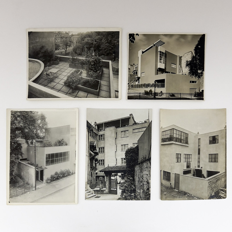 André Lurçat Architectural Studies, Some By Marc Vaux, Group of 5
