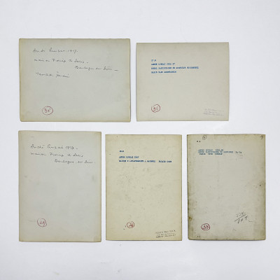 André Lurçat Architectural Studies, Some By Marc Vaux, Group of 5