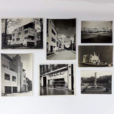 Image for Lot Robert Mallet-Stevens Architectural Studies, Some By Marc Vaux, Group of 7
