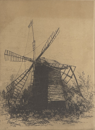 Fredrick DeBourg Richards &amp; Jean-François Millet - Two Prints in Matching Frames