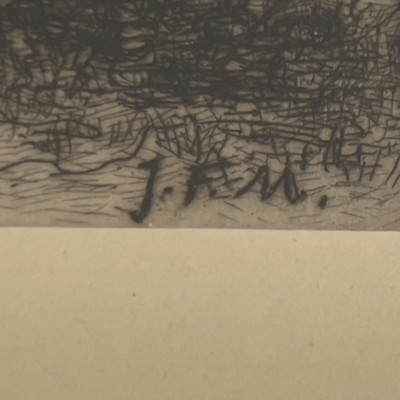 Fredrick DeBourg Richards &amp; Jean-François Millet - Two Prints in Matching Frames