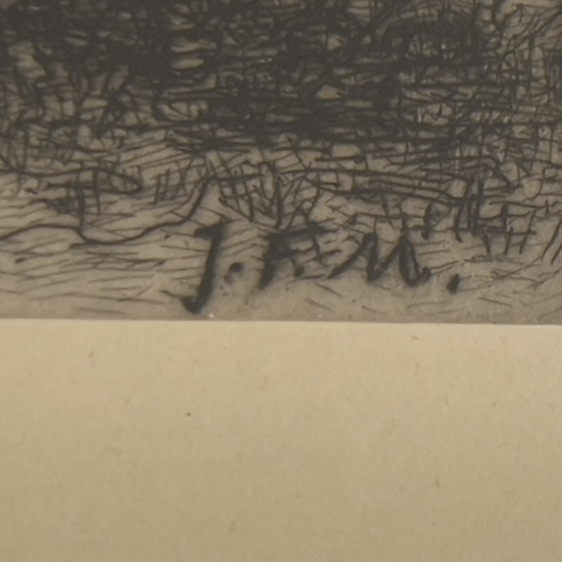 Fredrick DeBourg Richards &amp; Jean-François Millet - Two Prints in Matching Frames