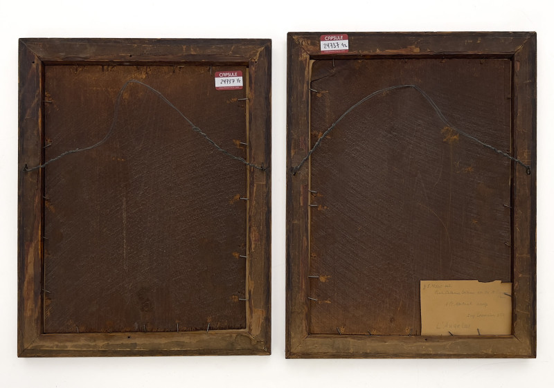 Fredrick DeBourg Richards &amp; Jean-François Millet - Two Prints in Matching Frames