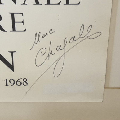 Marc Chagall - Bluebird Exhibition Poster (Signed)