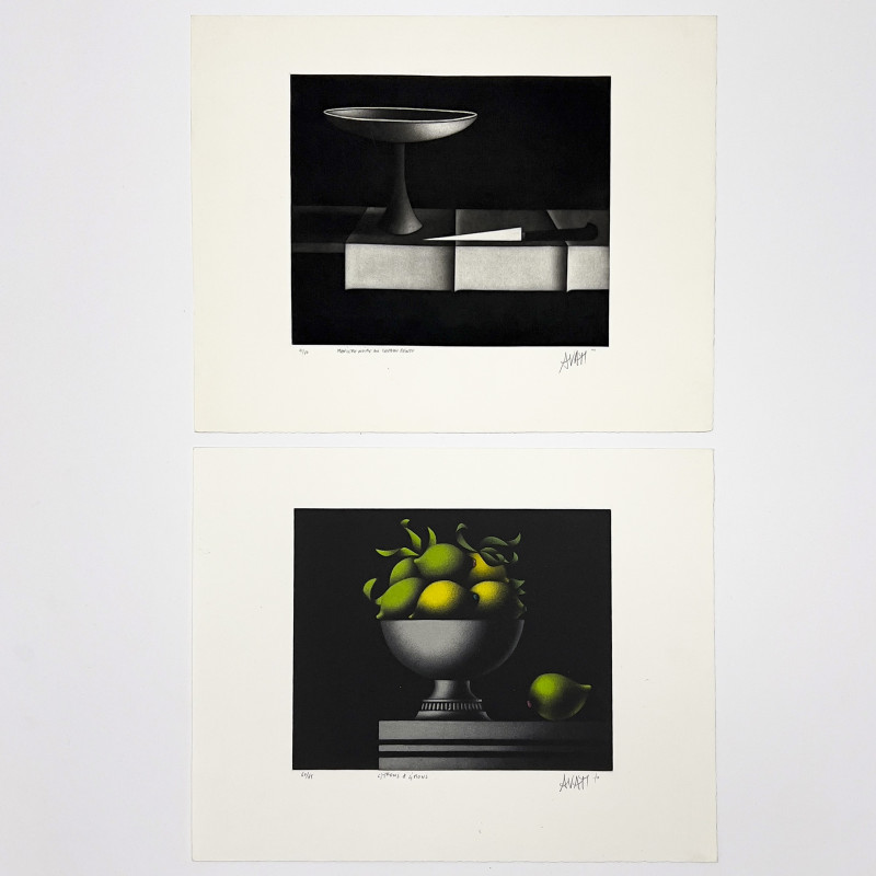 Mario Avati - Two Mezzotints